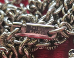 Celebrity 60’s – 70’s Silver Tone Square Pendant on Double Strand 31 Inch Chains