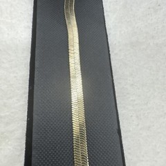 Vintage Signed REVLON Gold Tone Flat Bracelet 6.5 “