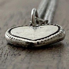 Sweetheart Jewelry DoubleSided Silver Vintage Necklace
