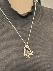 Vintage Sarah Coventry “Chinese Modern” Watermelon Rhinestone (1964) Necklace