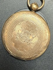 RARE Victorian Post Mortem Mourning Hair Pocket Watch Victorian