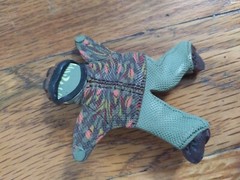 Vintage Polymer Clay Boy Brooch 2.5in Figure Signed