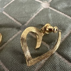 Vintage Monet Goldstone Earrings Pierced Push On Post