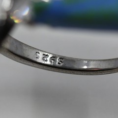 Wrapped Gemstone Ring Sterling Silver