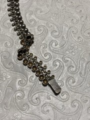 Nils Elvik Sterling Silver Necklace “Bubble” “Ball Fringe” Style Norway 14 1/2″