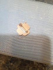 Rare 4H Solid 10K And Green Enamel Pin Marked And Tested 2.64 G