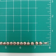 VTG 925 MO Ball Bead Bracelet Unisex 7.5in Sterling Silver 7gtw Thick Sturdy