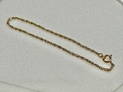 Vintage BYZANTINE 1/20 14k gold filled dainty thin light bracelet 9.5 inches