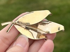 UNIQUE Vintage Gold Filled Brooch Lot ALL SIGNED Winard, WRE, JMS Feather TURTLE