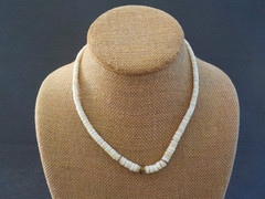 Vintage Shell Disc Necklace Bead Jewelry Mixed Lot 9 Used Wearable Barrel Red