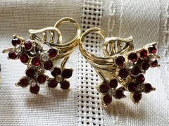 6 Pair Lot Vintage Rhinestone Earrings Coro Beau Jewels Orena TJ M USA Signed