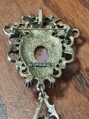 Vintage Sarah Coventry Contessa Brooch Faux Opal and Rhinestones Pretty