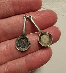 Choice Mid-Century Vintage Contemporary 3-D Sterling Silver Charms Articulated