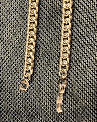 Vintage Necklace Goldtone Chainlink Made in Germany Opera Length 56″ Lightweight
