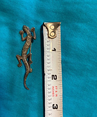 Vintage Sterling Silver Alligator Pin Solid 925
