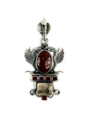 Vintage Studio Handmade Sterling Silver & Carnelian