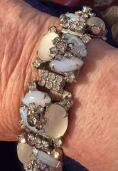 Wiess NY New York Braclet Silver Tone Chain Link 7 Inch Vintage