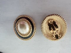 Carol Lee Clip on Faux Pearl Earrings