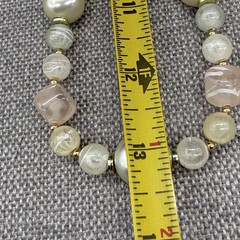 Vintage Necklace Earrings Jewelry Set Spring Yellow Pink Green Acrylic Clip Ons