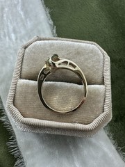 Vintage 10K Yellow Gold Natural Diamond Baguette Ring .22cttw Sz 7.25 / 3.2g