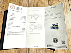 1.48CTW. Platinum Iridium IGI 1.23ct. E VVS2 Lab Created Diamond Engagement Ring