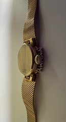 Vintage Gruen Precision 14K Gold Case 10 Diamonds Ladies Wristwatch