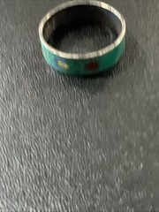 Cloisonne Band Size 7 Green