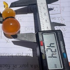 Vintage Natural Half Beeswax Half Amber Hulu Gourd Pendant Estate Collect Gift