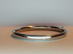 Marathon 925 Sterling Silver Children’s Bangle Bracelet 6.5 in. Circumference
