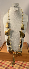 Vintage Brass Dangle Cats Charm Necklace Artisan 32″