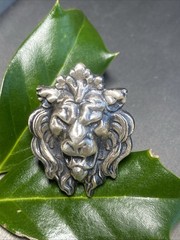 Vintage Cocktail Ring Lion Head Estate Jewelry HUGE Size 5.25 Estate Jewelry