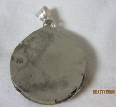 Vintage Blue Lapis Luzuli Round 1 7/8 Inch Pendant Collectible BLLRPC-1