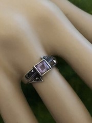 Estate Find .925 Amethyst and Markasite Ring