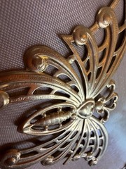 Vintage Brass Butterfly Finding 4.1” Large Choose Bright or Antique