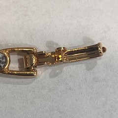 VTG Joan Rivers BLUE White crystal rhinestone bracelet tennis colorful