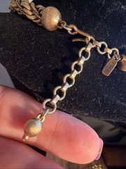 RARE VINTAGE SIGNED MONET THICK GOLD TONE BRAIDED NECKLACE Lovely Old Pawn J