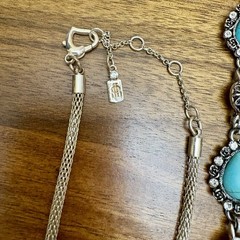 Vintage Turquoise Color Signed RMN JLo Fossil Necklace Bracelet Jewelry Lot
