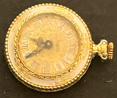 Vintage Pendant Watch Running 24mm Gold Tone Swiss