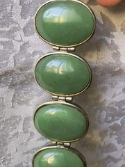 RARE Elegant Nephritis stone Vintage Jewelry Bracelet