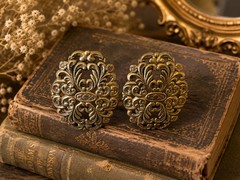 Vintage Ornate Filigree Earrings