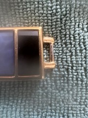 Excellent Vintage YSL Geometric Gold Tone Link Bracelet
