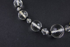 10 Vintage Wearable Faceted Rock Crystal & AB Jewelry Mix Lot Necklace Bracelet