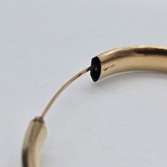 1912 Antique 14k Gold Filled Hinged Bangle Bracelet 7.5″ – Mono, Anna AKR