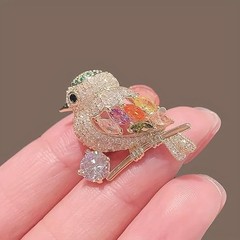 Sparkling Magpie Bird Brooch Pin-Rhinestone Crystal Jewelry Women Dress/Coat Lot