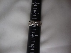 VINTAGE 1970-80s “LOVE” WEAVED RING STERLING SILVER STAMPED 925 SZ 7