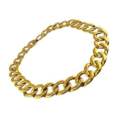 Vintage Napier 1980s 1990s Bold Chain Gold Tone Statement 16″ Necklace