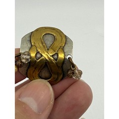 Vintage Marjorie Baer MB SF Baer SF Mixed Metal Clip On Earrings Lot 3 Pairs