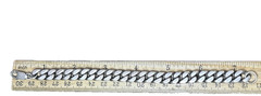 57. Vintage Sterling silver 925 Curb Link Chain Bracelet 7 3/8″. 50.8g. Unsx