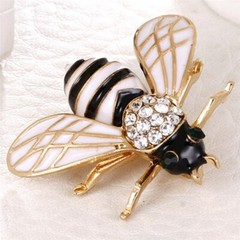 Cartoon Full Drill Brooch Beetle Ladybug Ant Bird Snail Brooch Insect Brooch