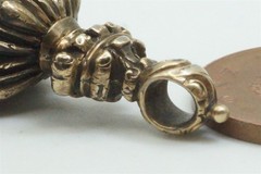 ANTIQUE ENGLISH GOLD CARNELIAN AGATE FOB SEAL DOG ‘TAKE HEED’ c1840